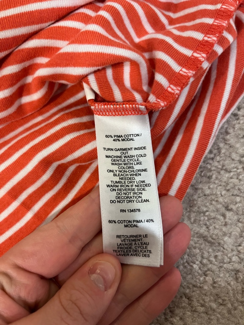 Vineyard Vines Pima Cotton Striped Simple Crewneck Tee - Picture 6 of 9